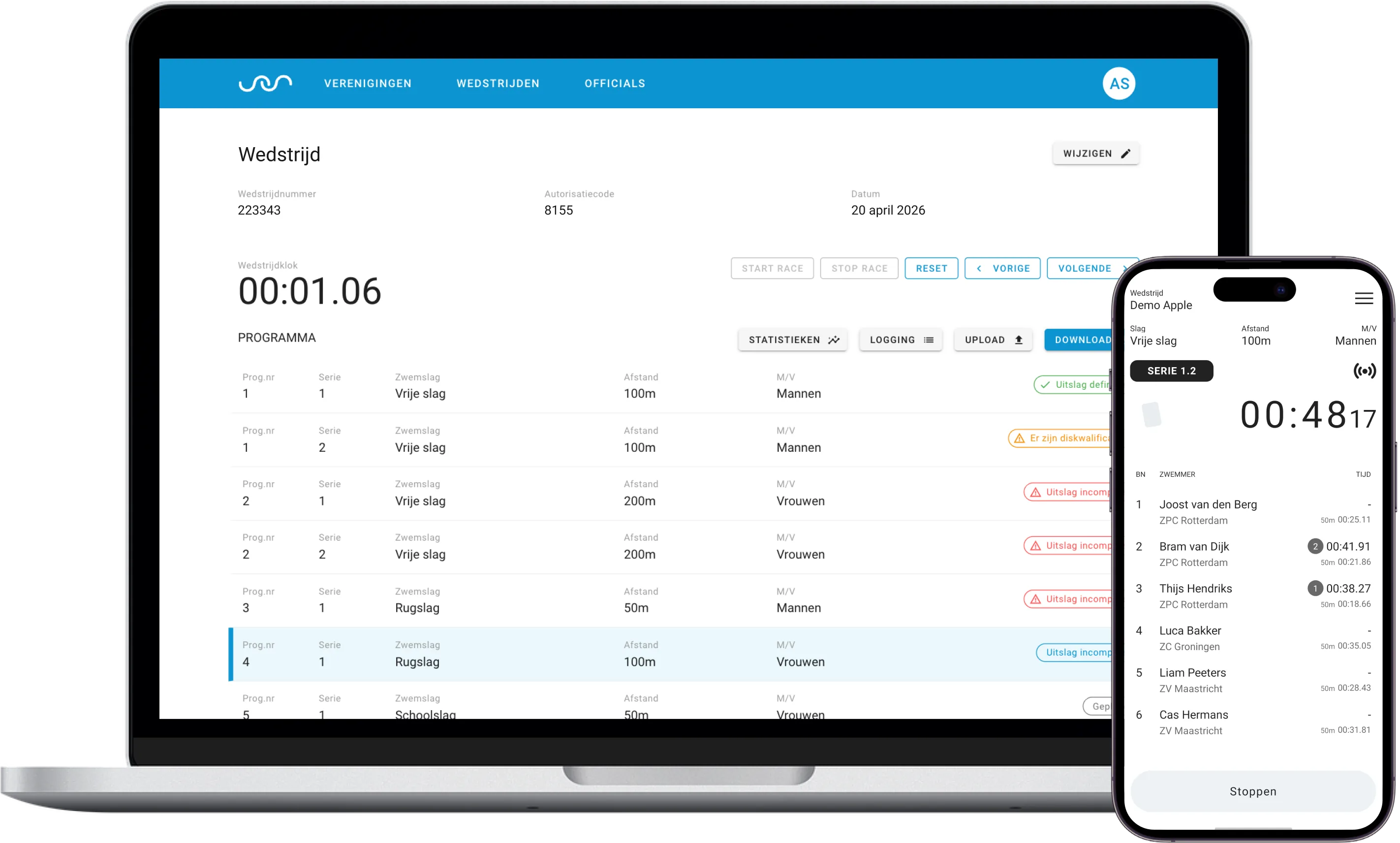 Screenshots van Compete